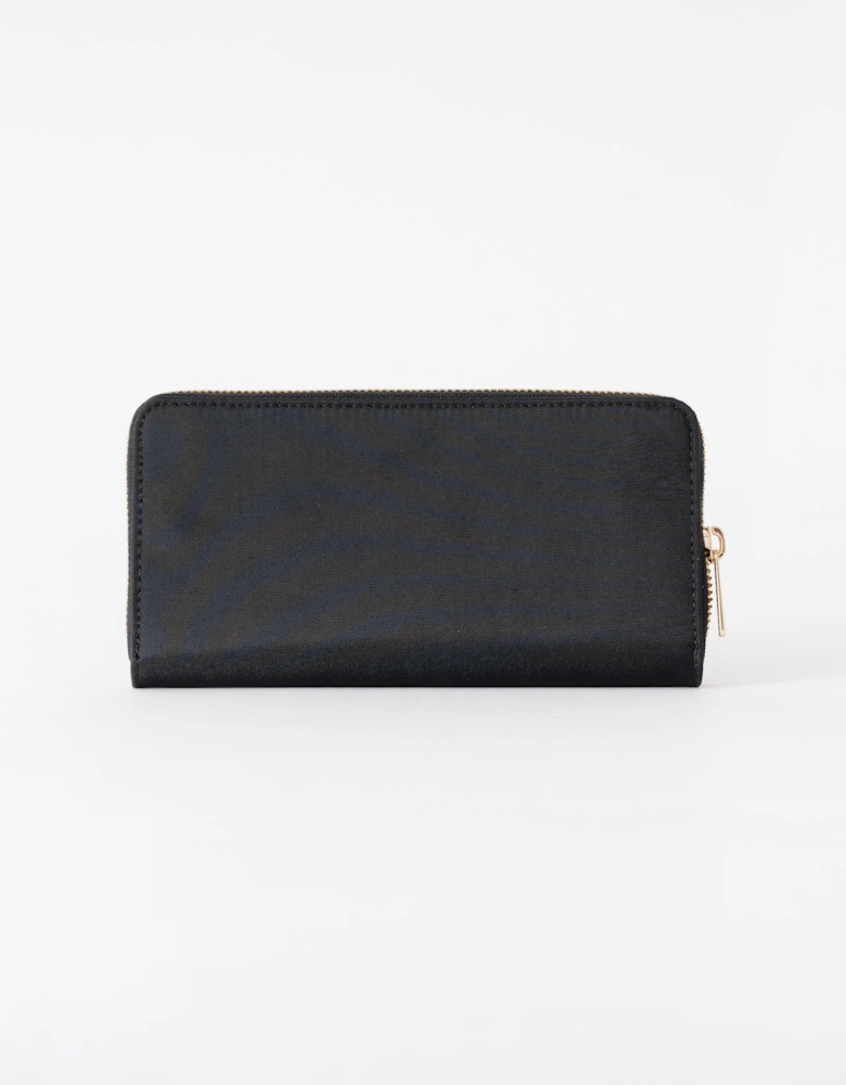 Tommy Hilfiger Popette Large Nylon Womens Zip Purse - Black