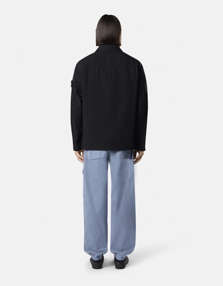 S0298 Zip Overshirt Black