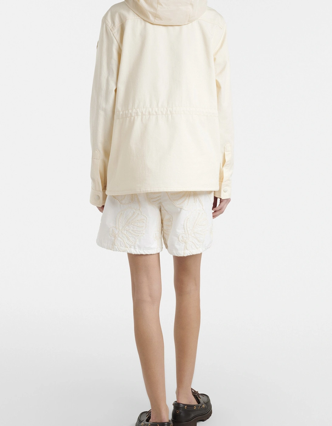 Womens Cotton Shorts Cream