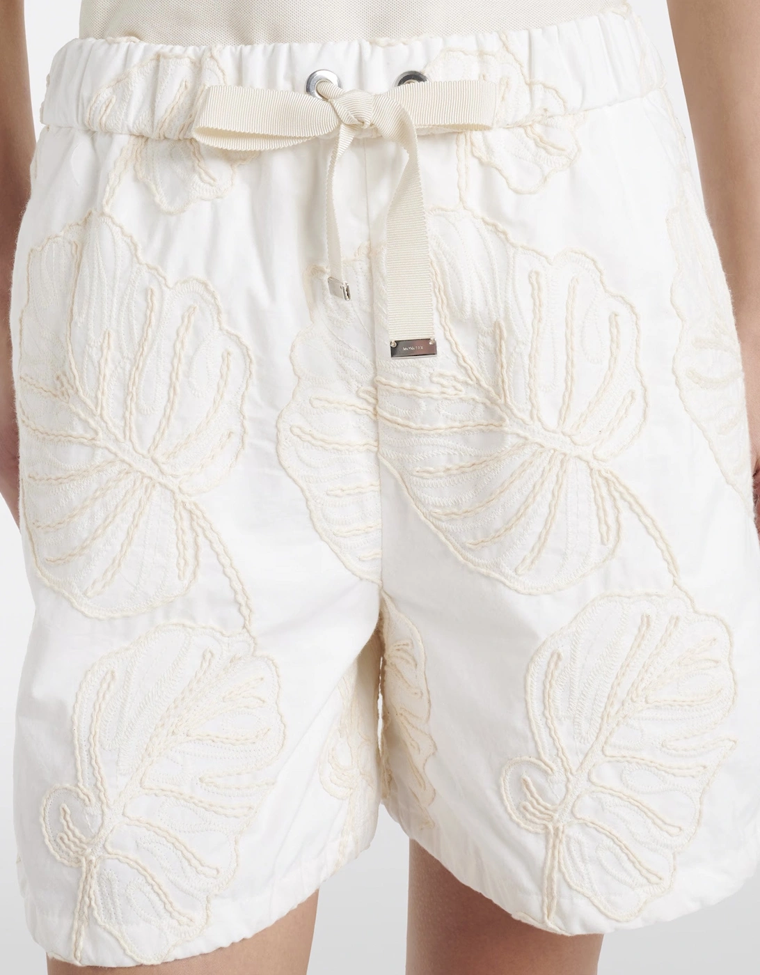 Womens Cotton Shorts Cream