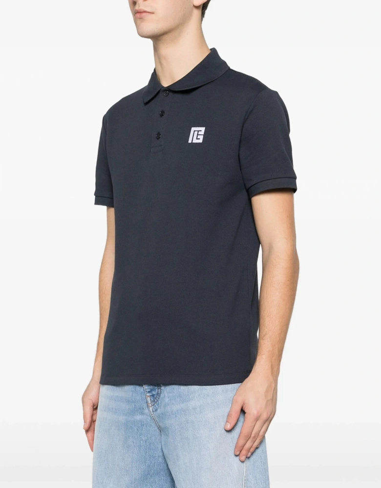 Embroidered PS Piquet Polo Navy