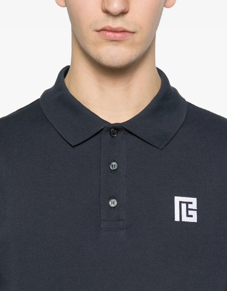 Embroidered PS Piquet Polo Navy