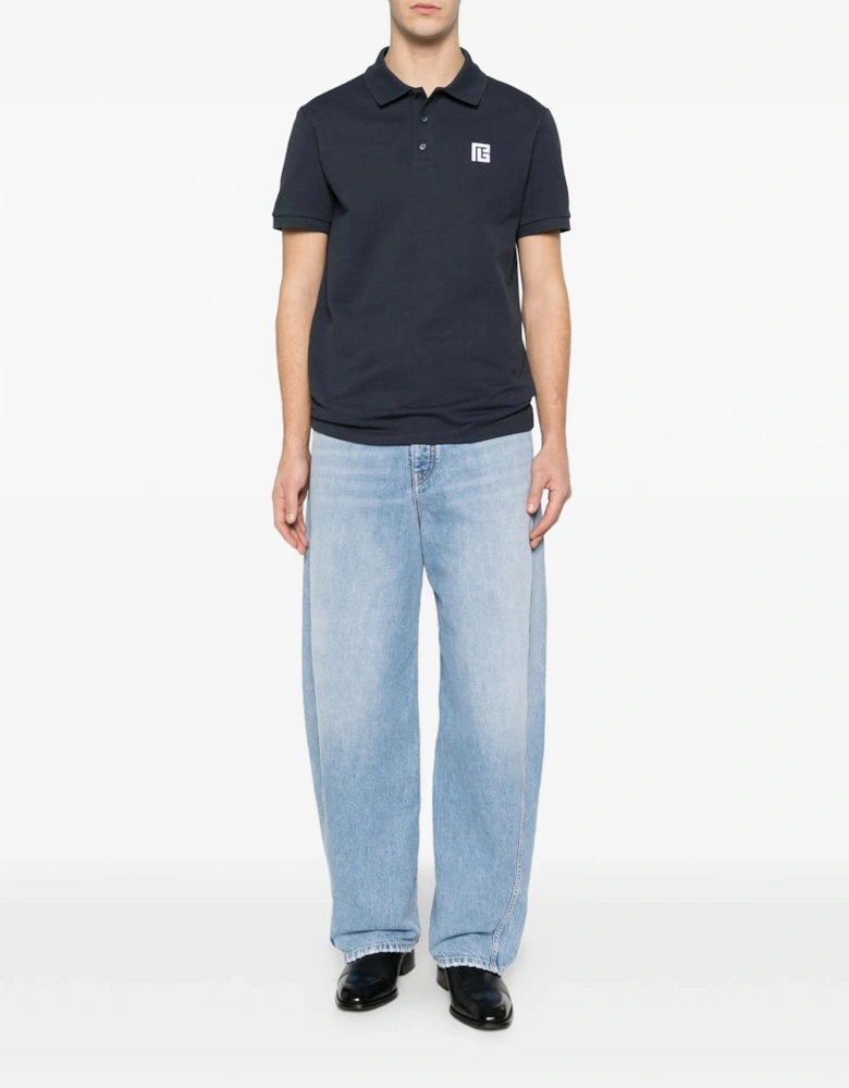 Embroidered PS Piquet Polo Navy
