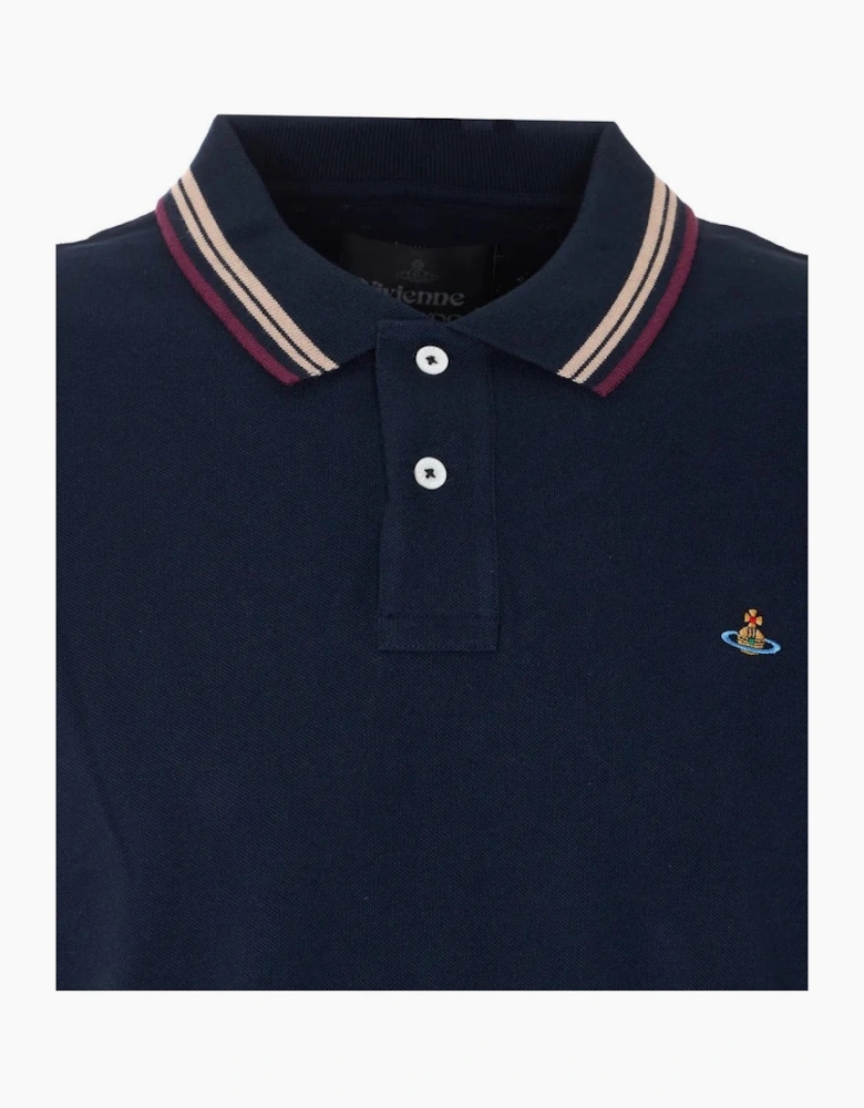 Orb SS Piquet Polo Navy