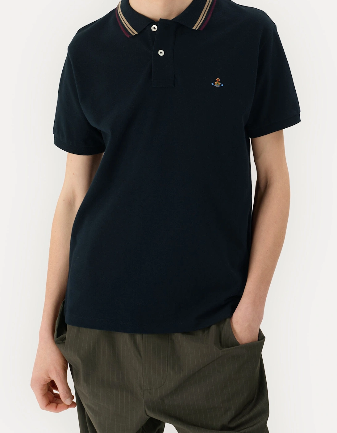 Orb SS Piquet Polo Navy
