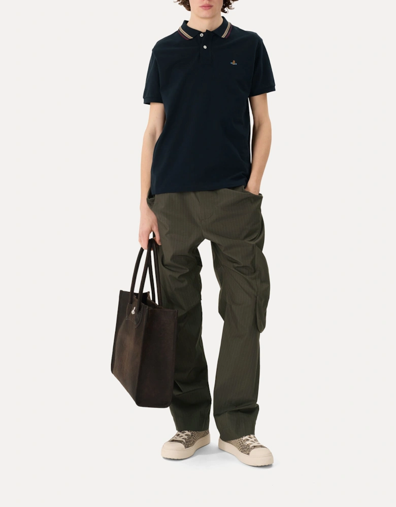 Orb SS Piquet Polo Navy