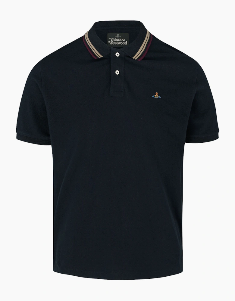 Orb SS Piquet Polo Navy