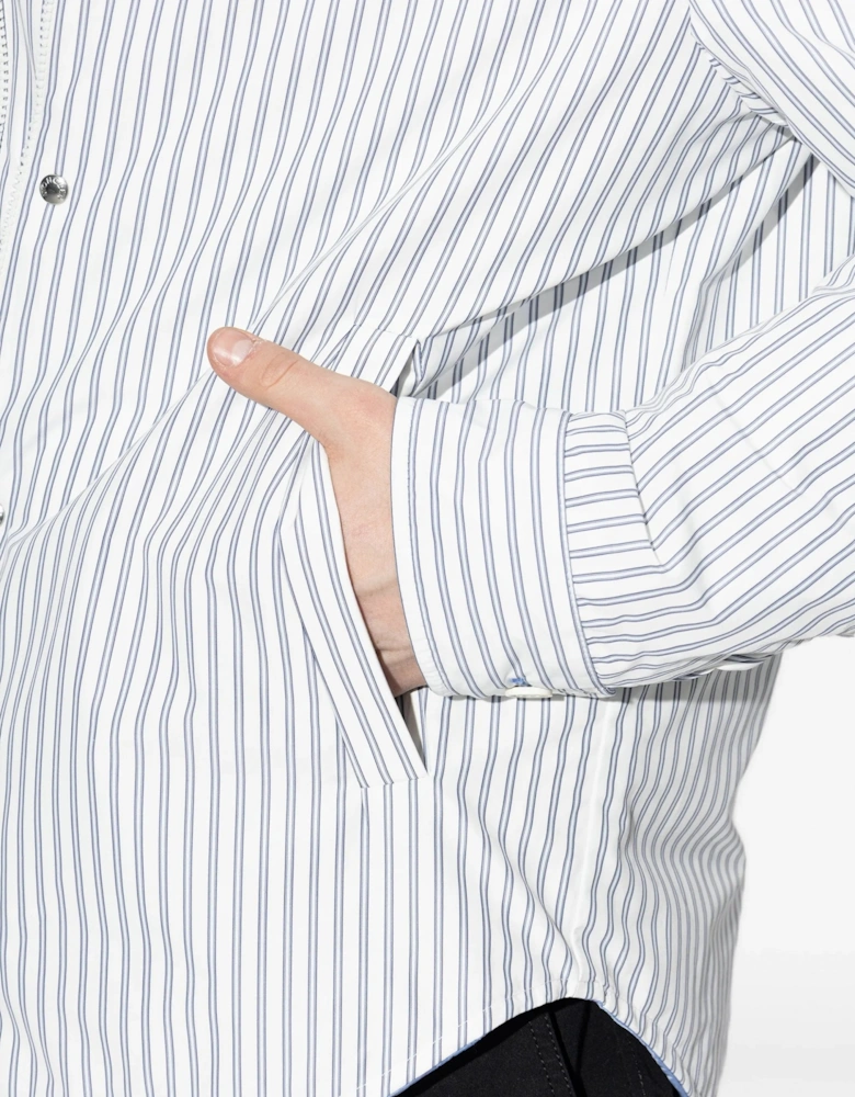 Reversible Crescent Shirt Jacket Blue