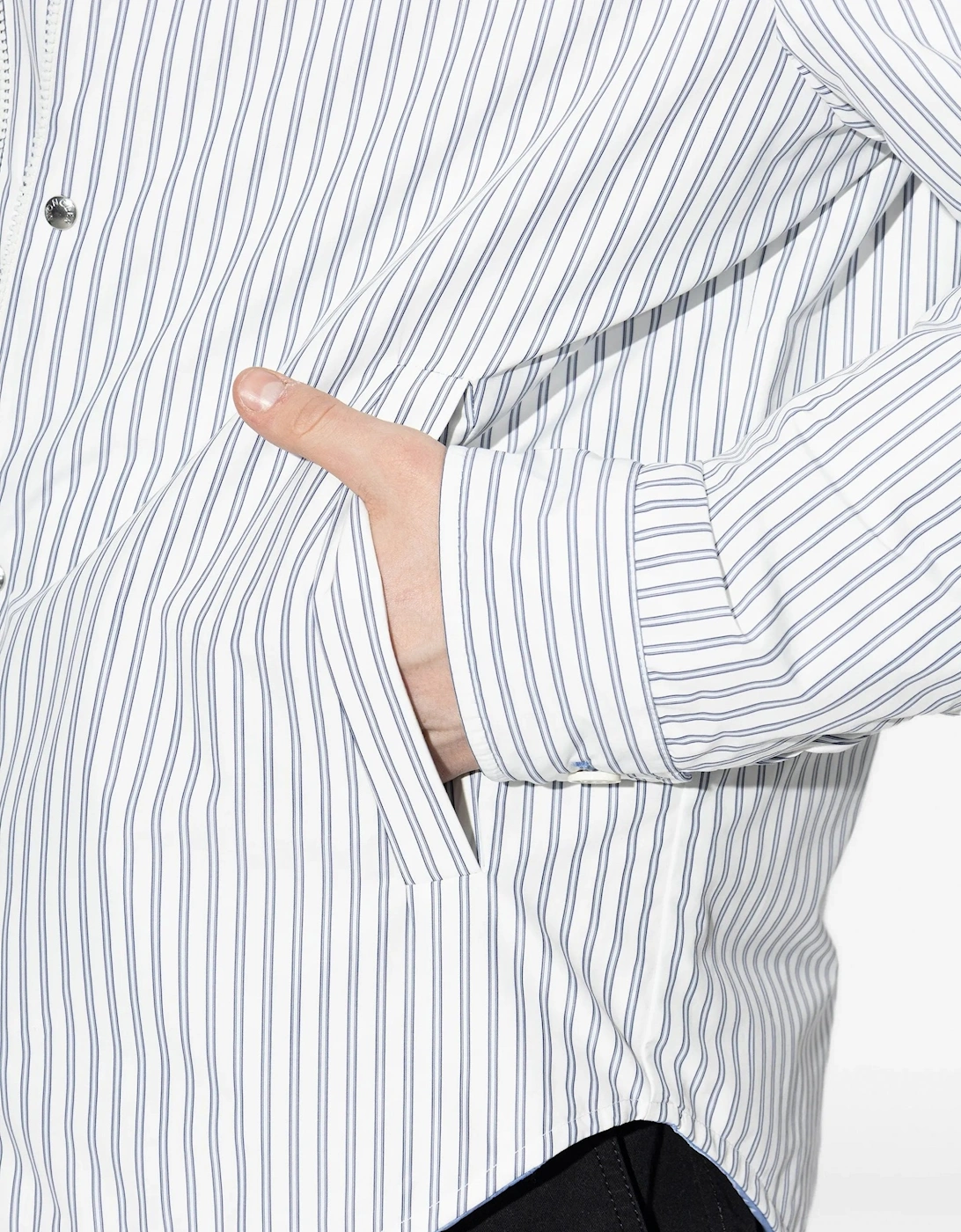 Reversible Crescent Shirt Jacket Blue