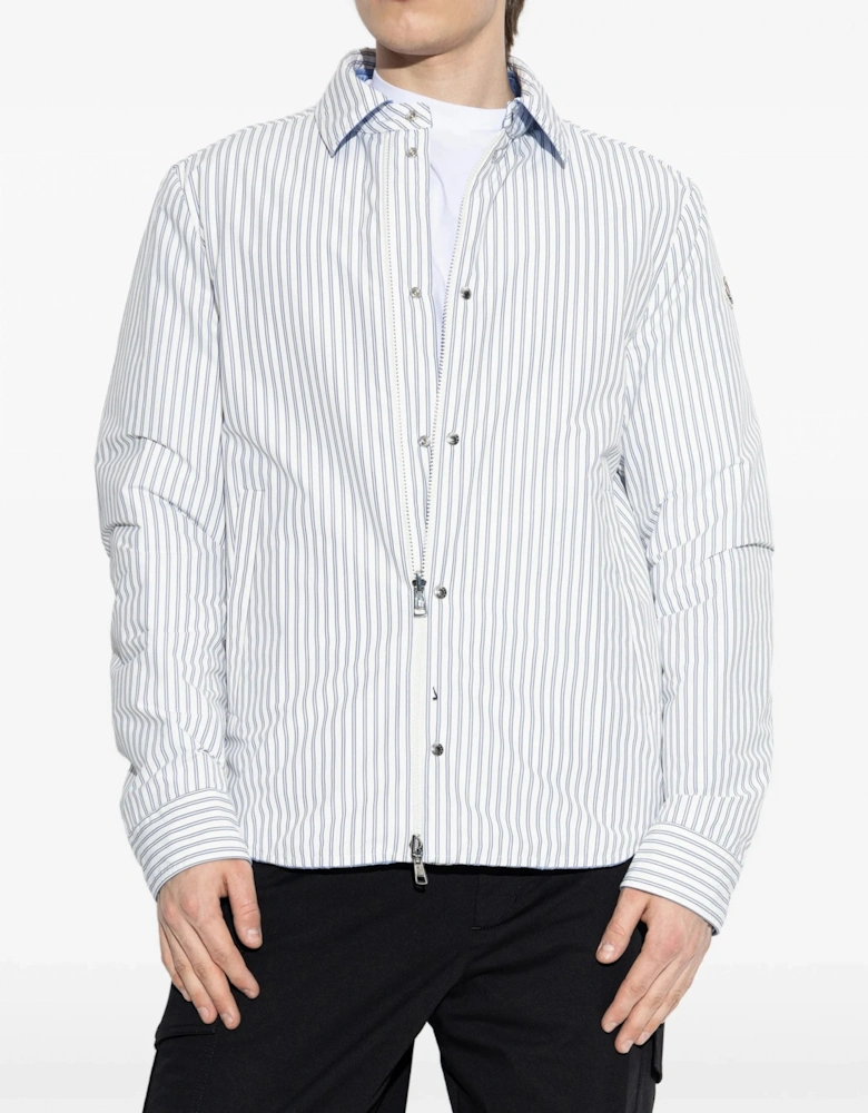 Reversible Crescent Shirt Jacket Blue