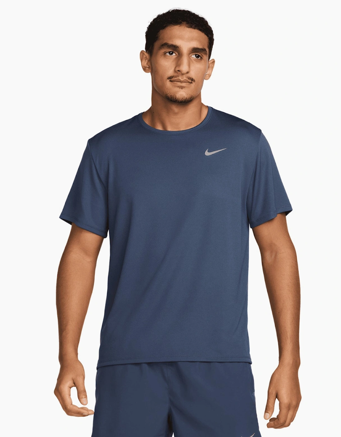 Nike Men's Navy Miler Dri Fit T-Shirt Thunder Blue  42 Xl