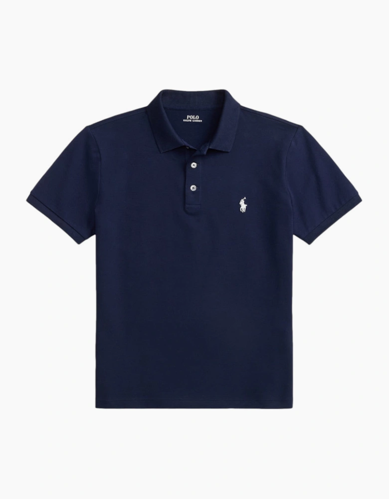 Polo Ralph Lauren Stretch Mesh Custom Slim Polo 038 refined Navy/Smoke