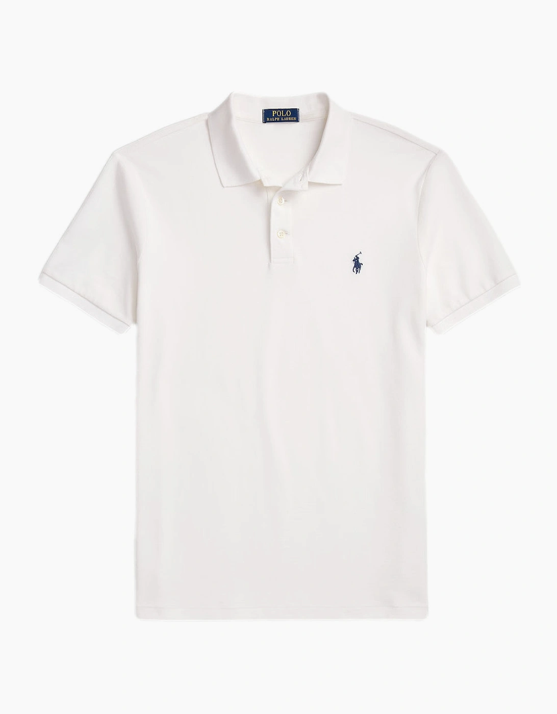 Polo Ralph Lauren Stretch Mesh Custom Slim Polo 002 White