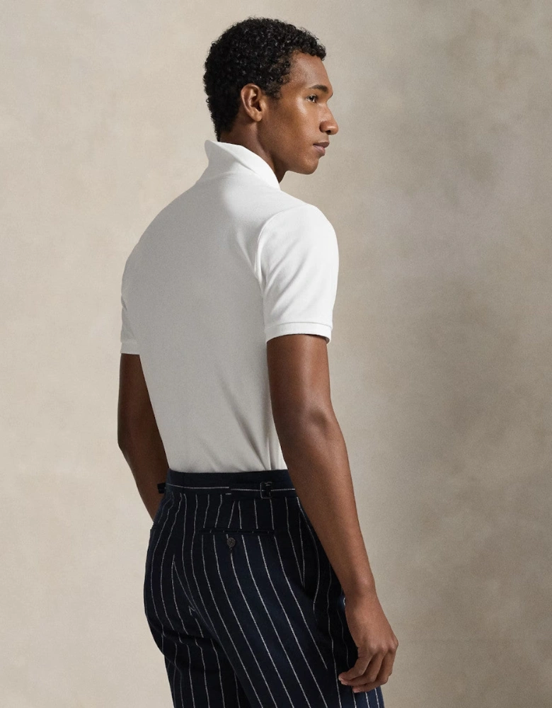 Polo Ralph Lauren Stretch Mesh Custom Slim Polo 002 White