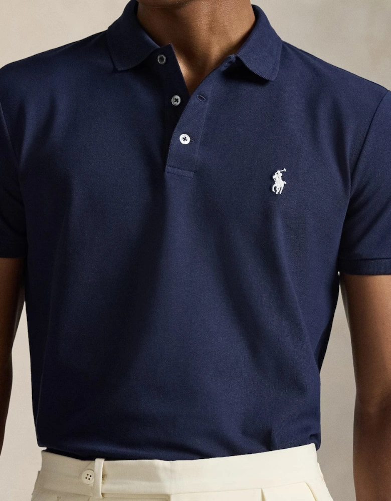 Polo Ralph Lauren Stretch Mesh Custom Slim Polo 038 refined Navy/Smoke