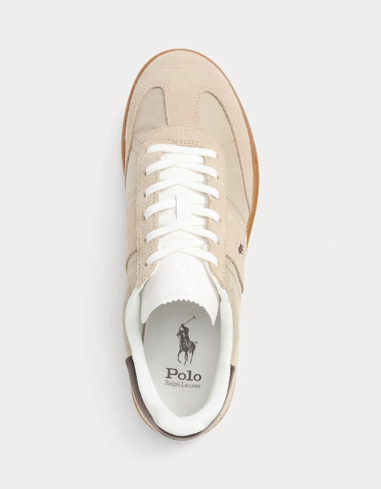 Polo Ralph Lauren HRT Aera PP Trainers 004 Milkshake/Dark Brown