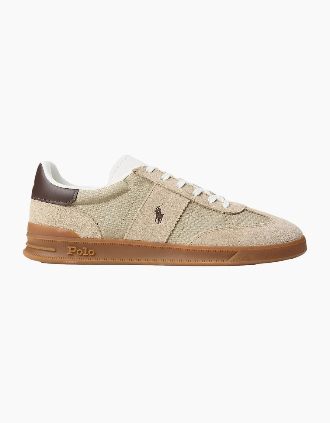 Polo Ralph Lauren HRT Aera PP Trainers 004 Milkshake/Dark Brown