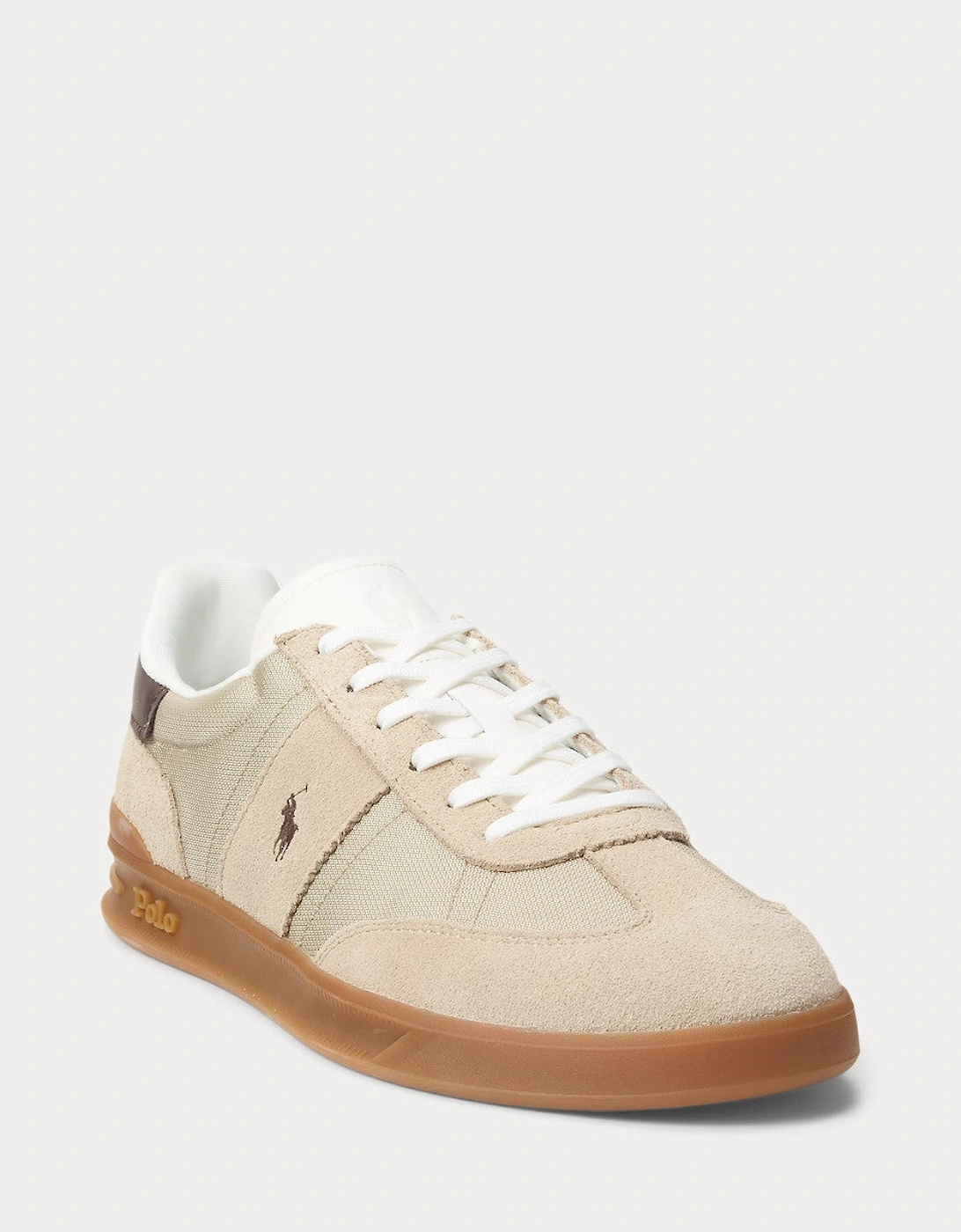 Polo Ralph Lauren HRT Aera PP Trainers 004 Milkshake/Dark Brown