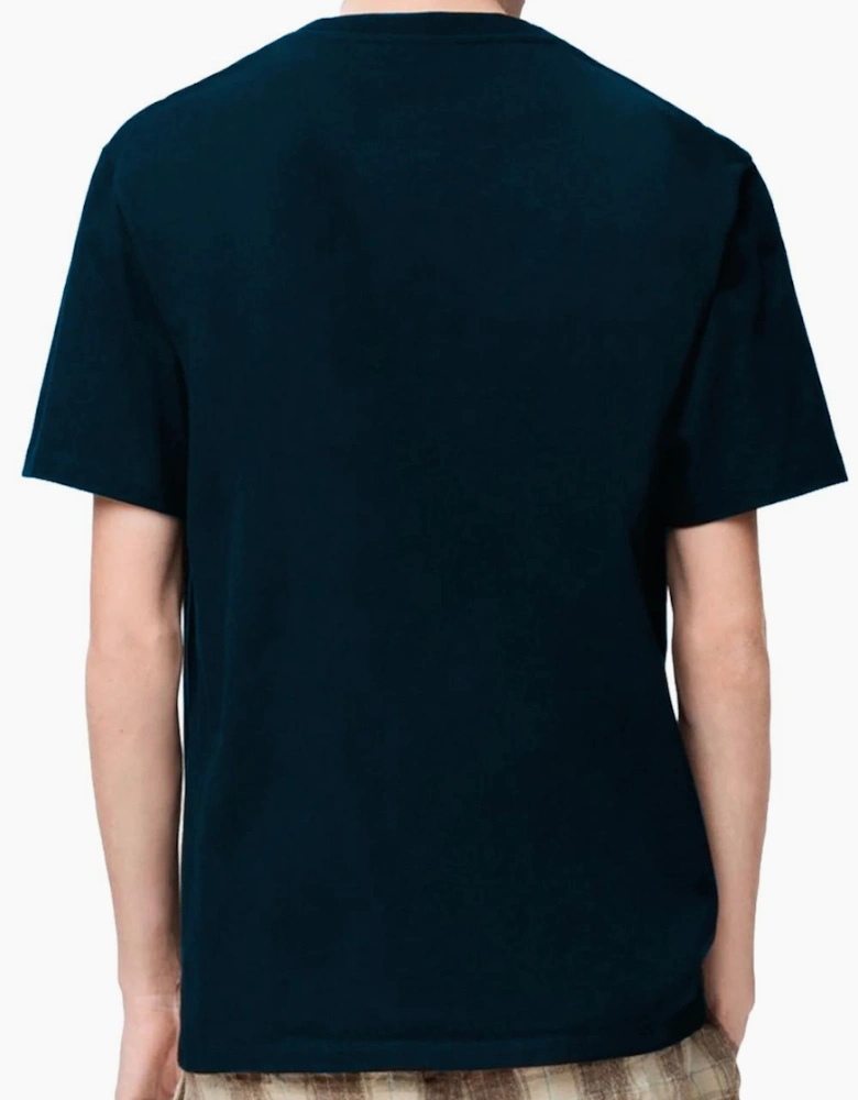 Loewe Pocket Embroidered Logo T-shirt in Navy