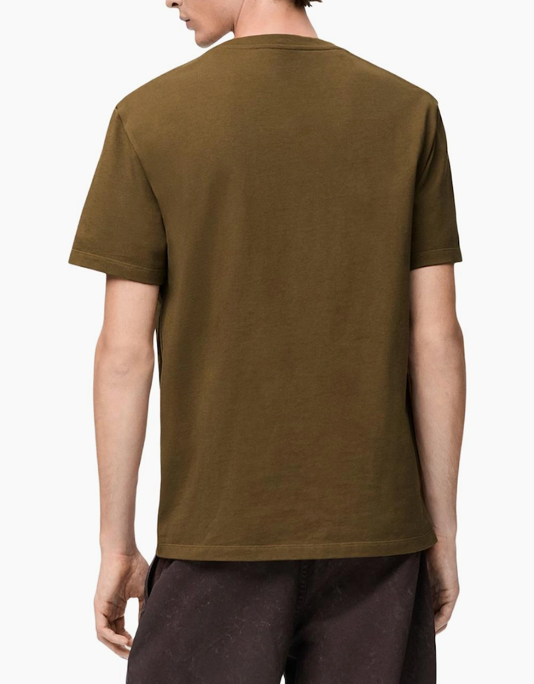 Loewe Pocket Embroidered Logo T-Shirt in Khaki Green