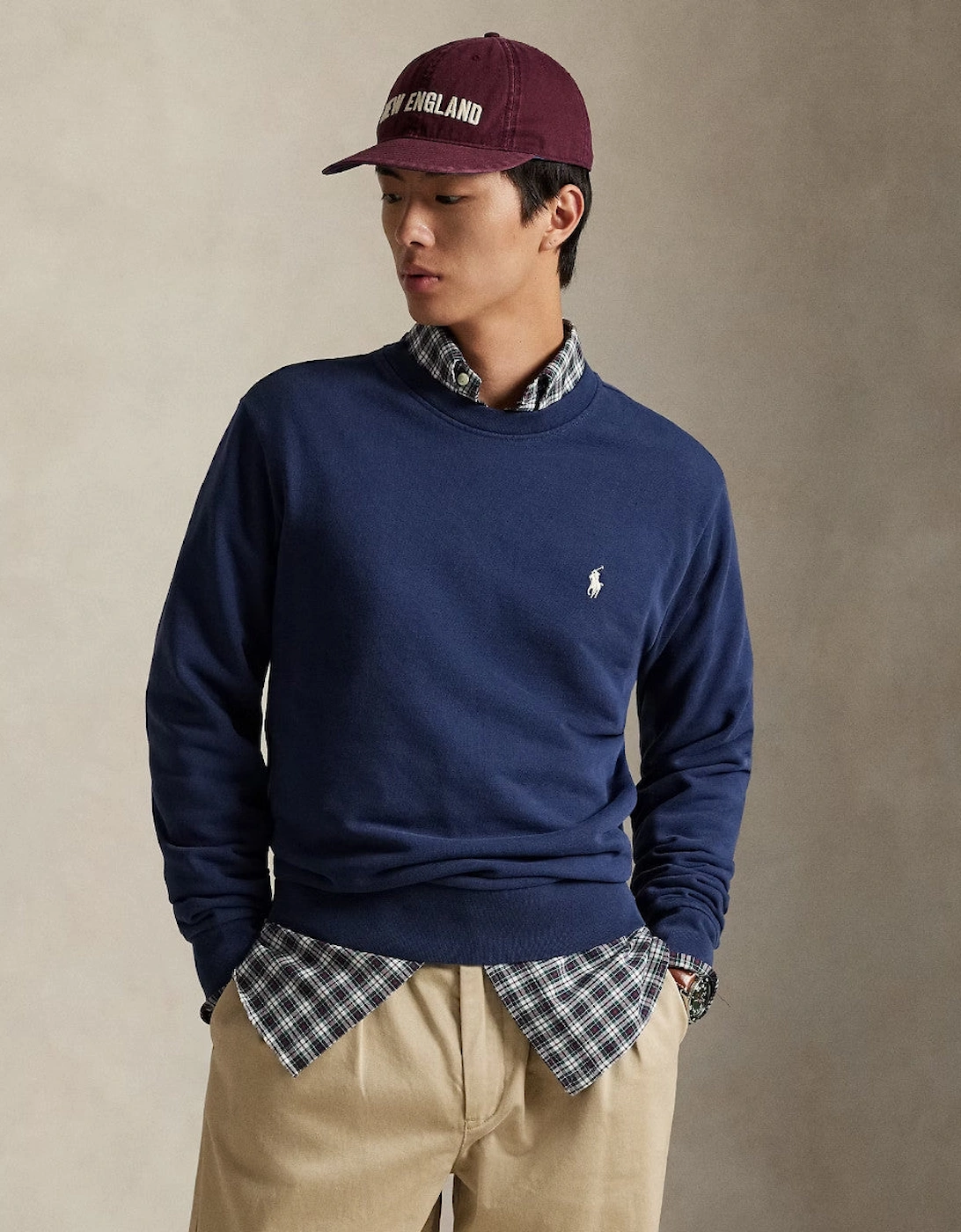 Polo Ralph Lauren Loopback Crew Neck Sweatshirt 017 Cruise Navy