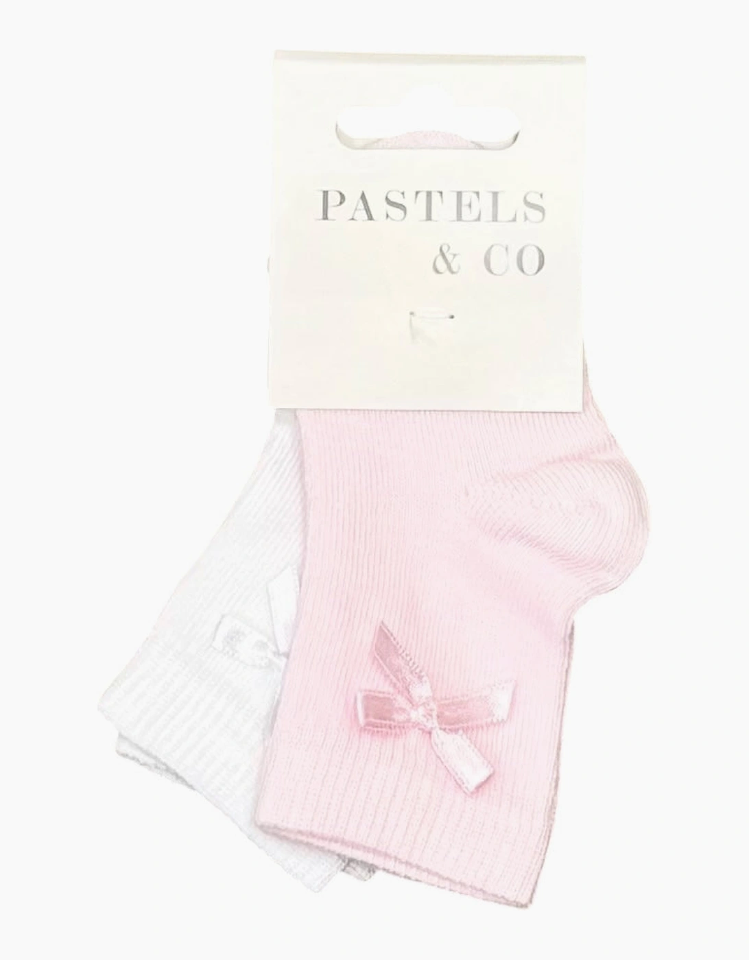 Girls Pale Pink 2 Pack Socks