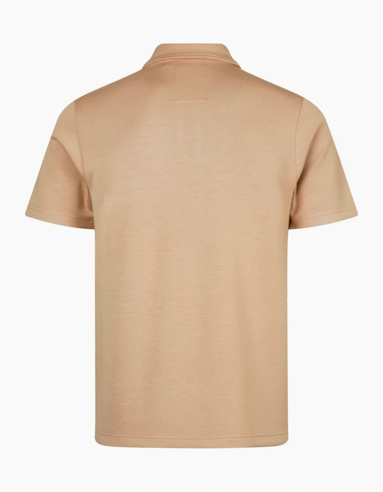 Luke 1977 Euphonic Modal zip polo FAWN