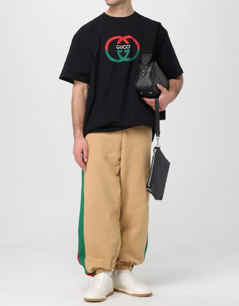 Gucci Interlocking 'G' Print Oversized T-Shirt in Black