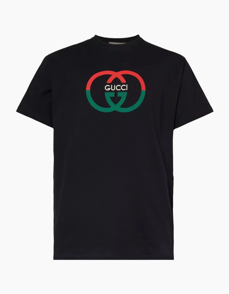 Gucci Interlocking 'G' Print Oversized T-Shirt in Black