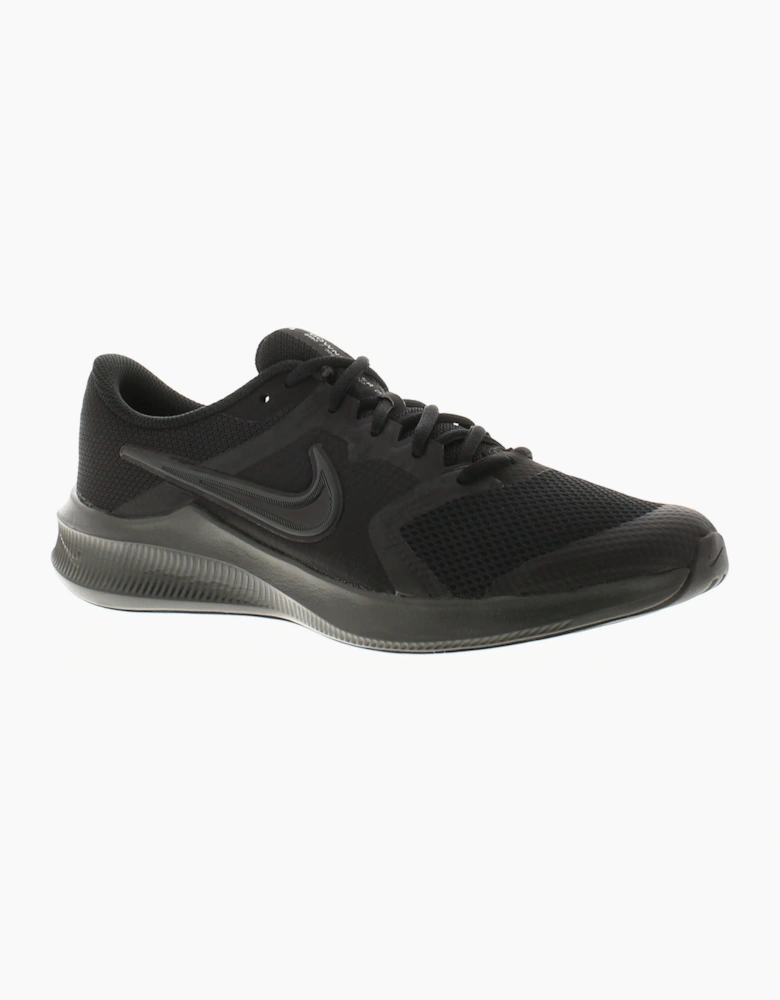 Nike Older Boys Trainers Downshifter Lace Up black dk smoke grey UK Size