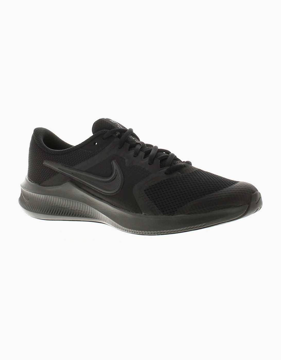 Nike Older Boys Trainers Downshifter Lace Up black dk smoke grey UK Size, 6 of 5