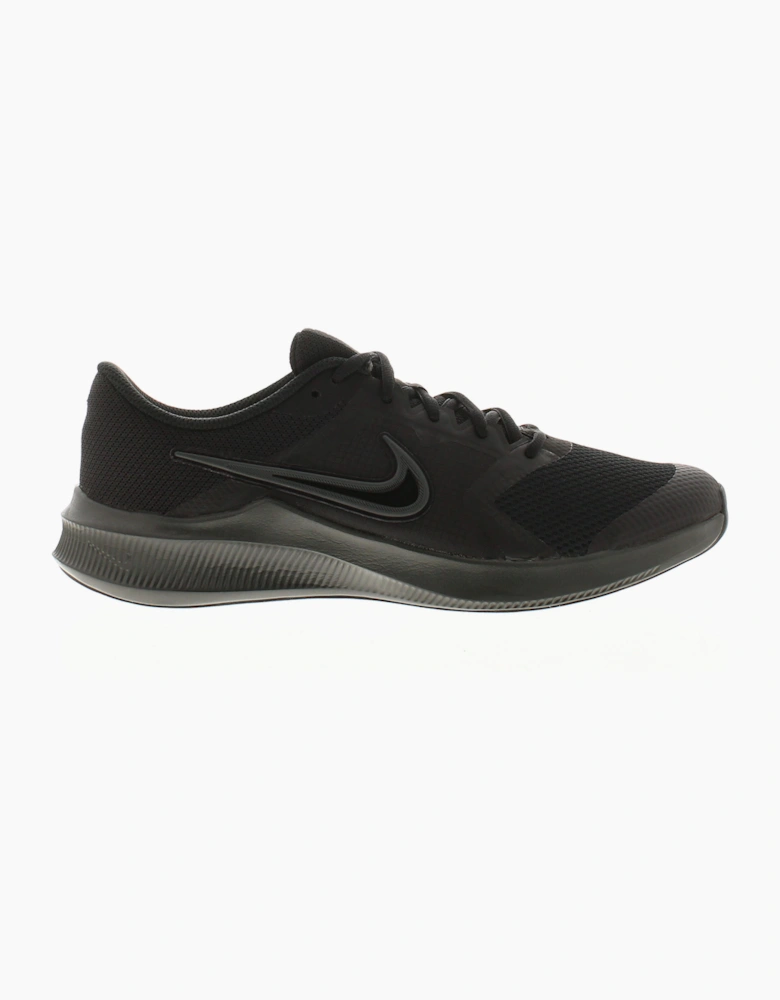 Nike Older Boys Trainers Downshifter Lace Up black dk smoke grey UK Size