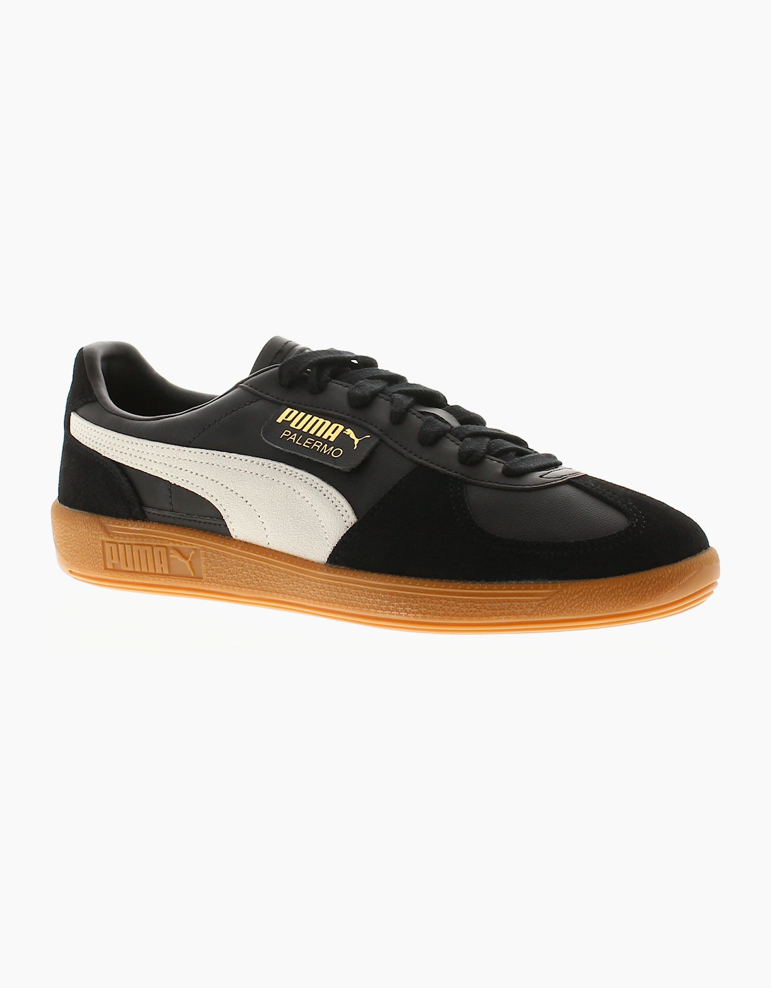 Puma Men's Black Trainers Oalermo Lth Leather Uk  5 Uk Size 5