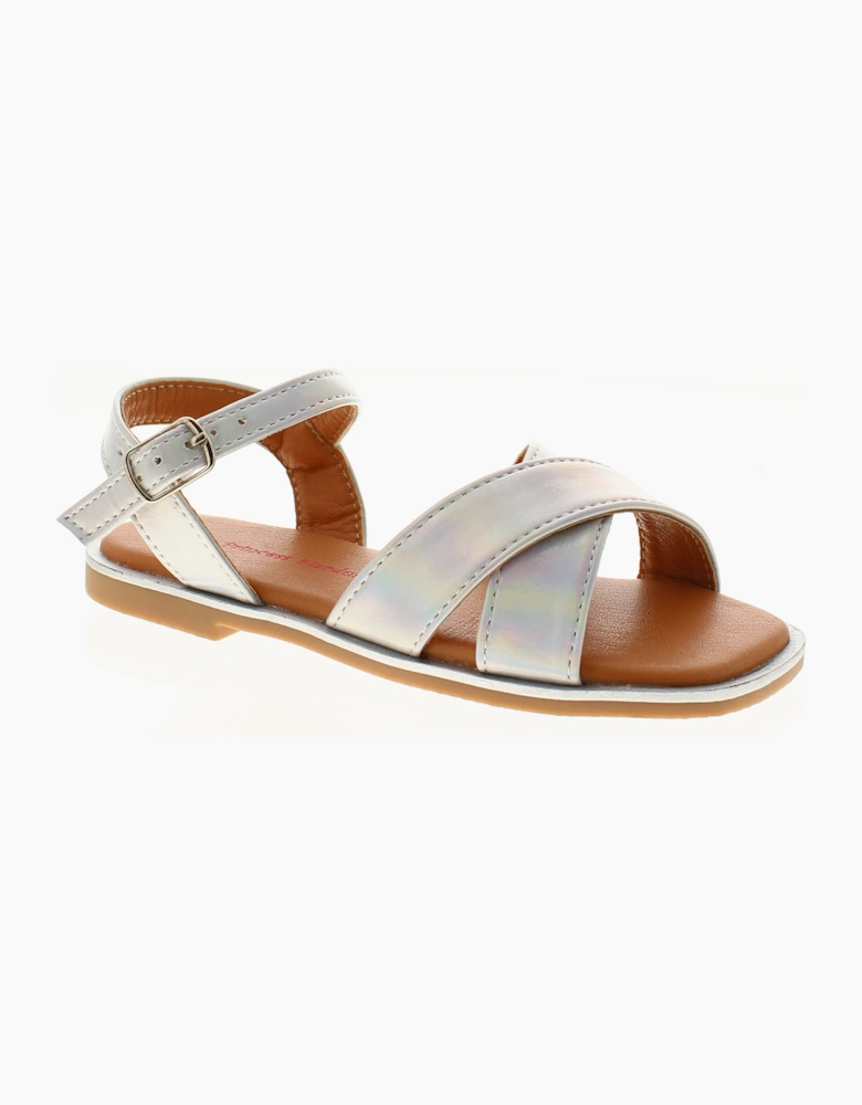 Princess Stardust Girls Sandals Younger Girls Sasha silver UK Size
