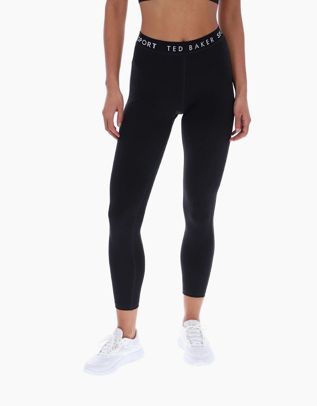 Ted Baker Women's Black Maria Tbwla2528 Polyester Sports Leggings 12 M
