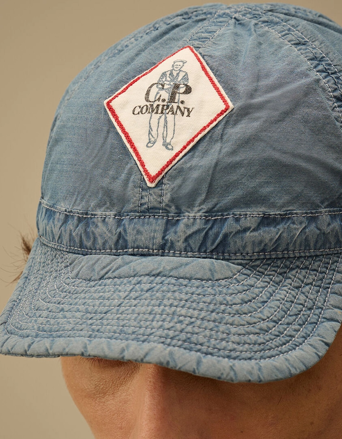 50 Fili Bleached Cap Blue