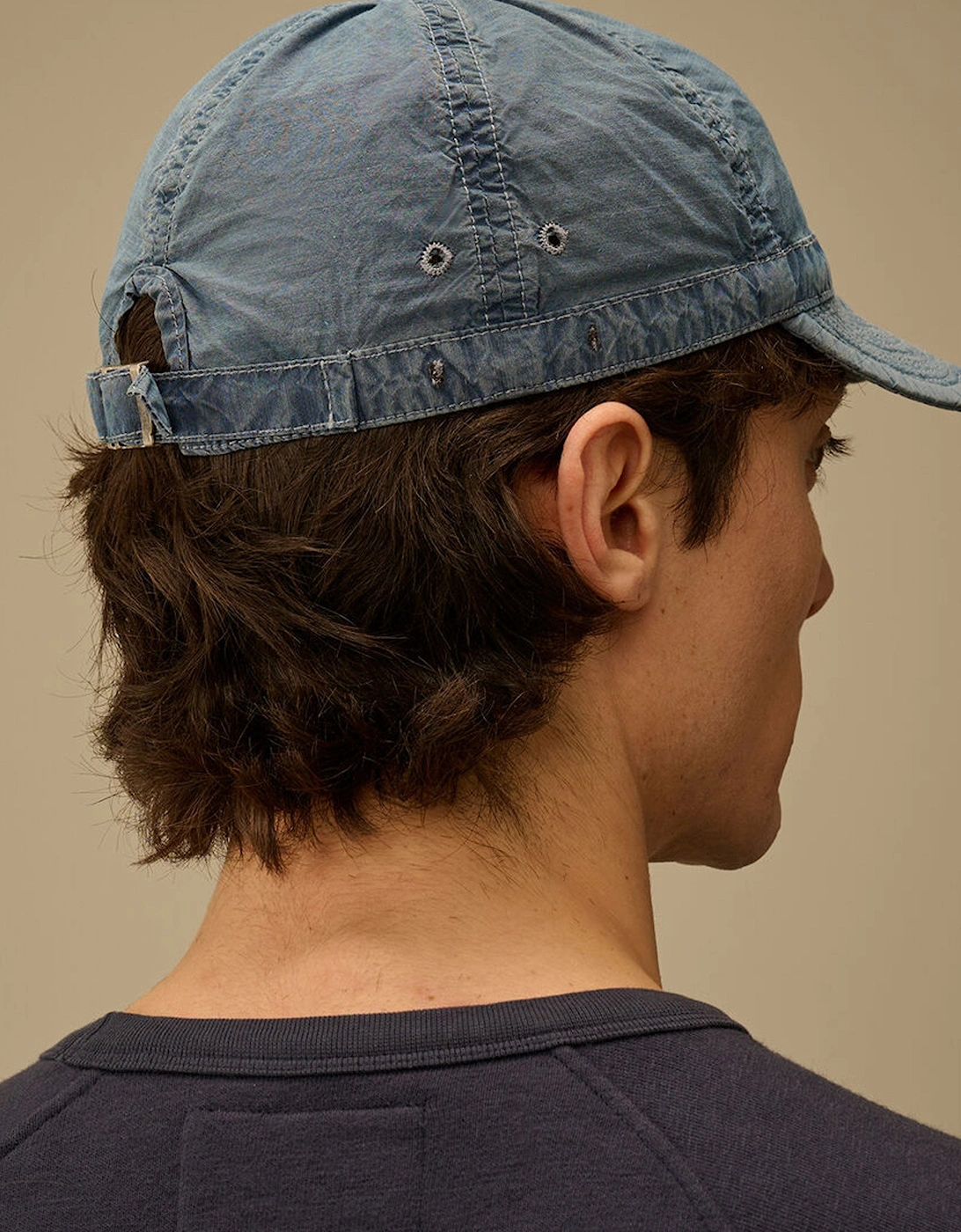 50 Fili Bleached Cap Blue