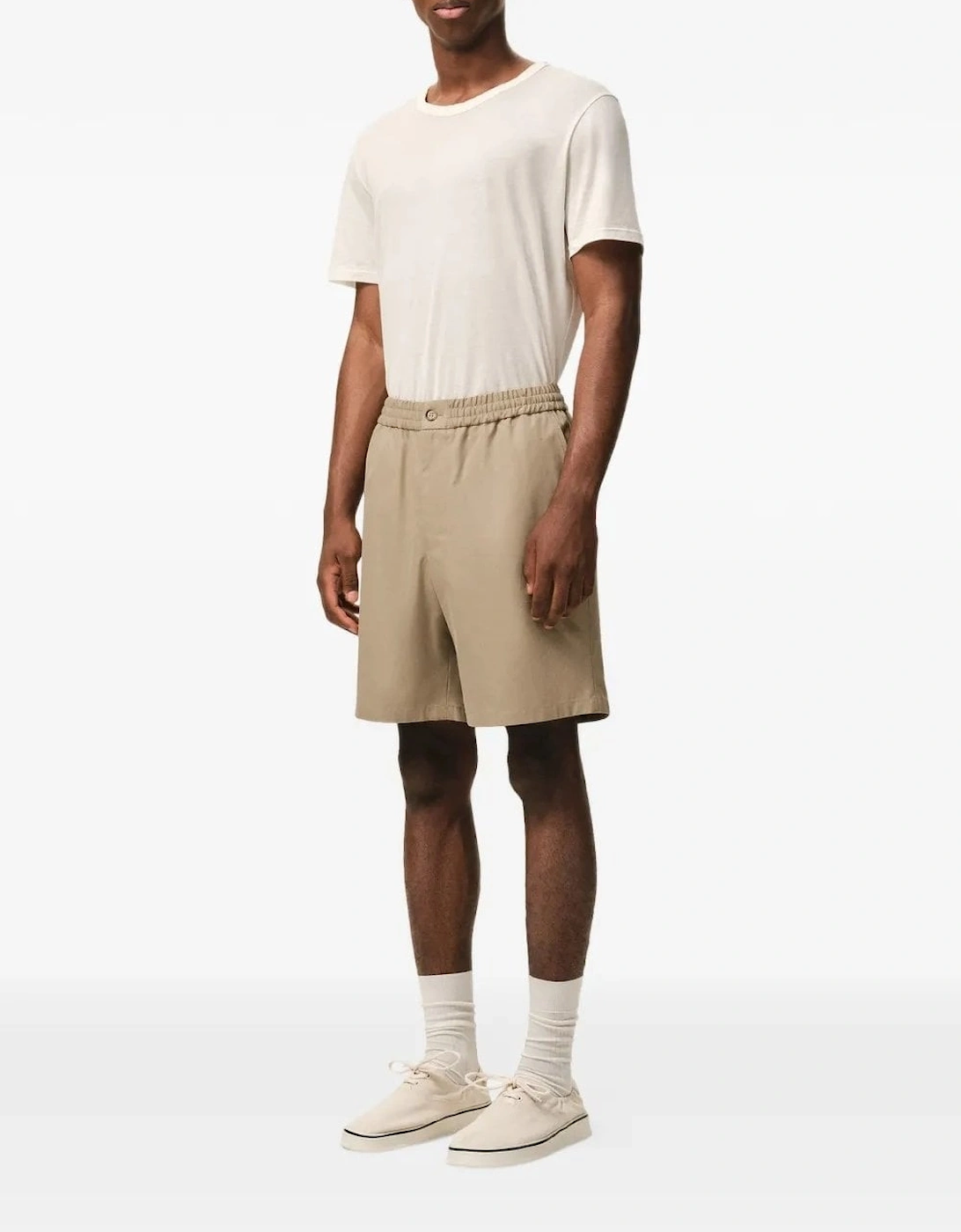Elasticated ADC Shorts Beige