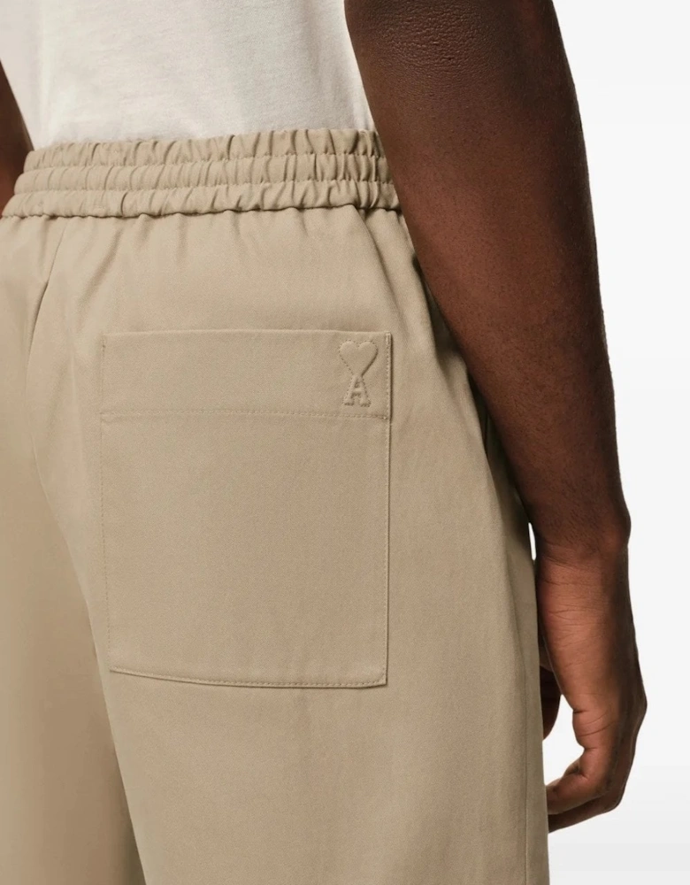 Elasticated ADC Shorts Beige