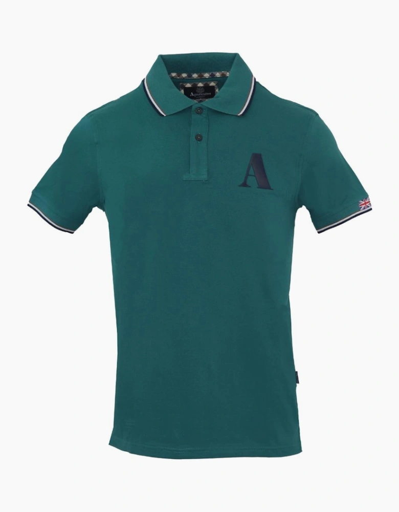 Aquascutum A Logo Green Polo Shirt