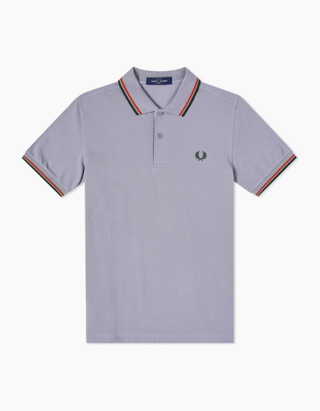 Fred Perry Twin Tipped M3600 115 Grey Polo Shirt