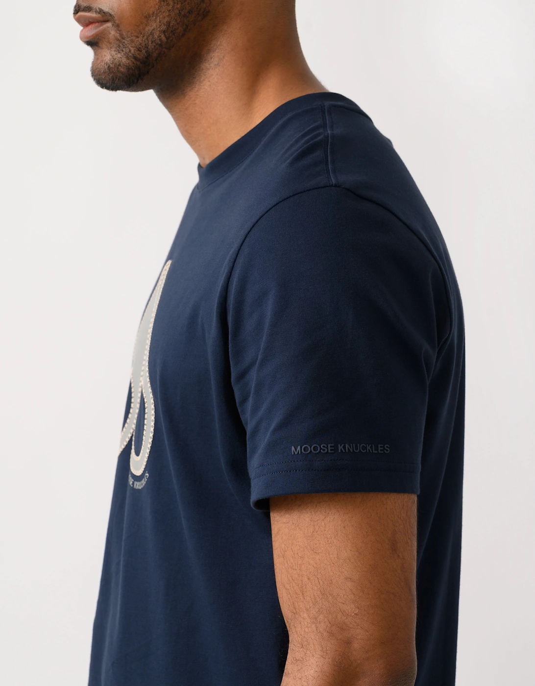 Moose Knuckles Tandem Mens T-Shirt - Navy 833