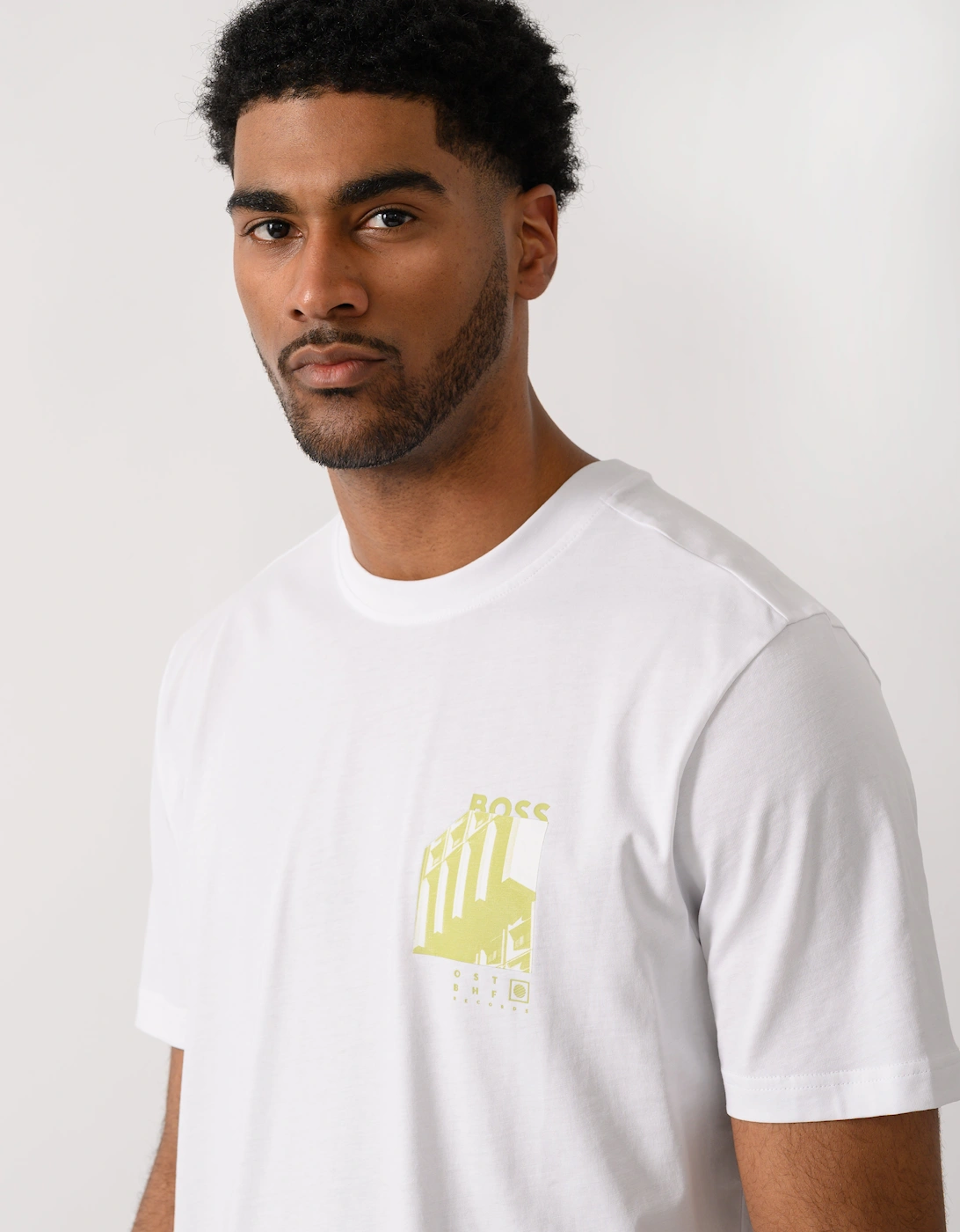 BOSS Orange Te Board Mens T-Shirt - White 100