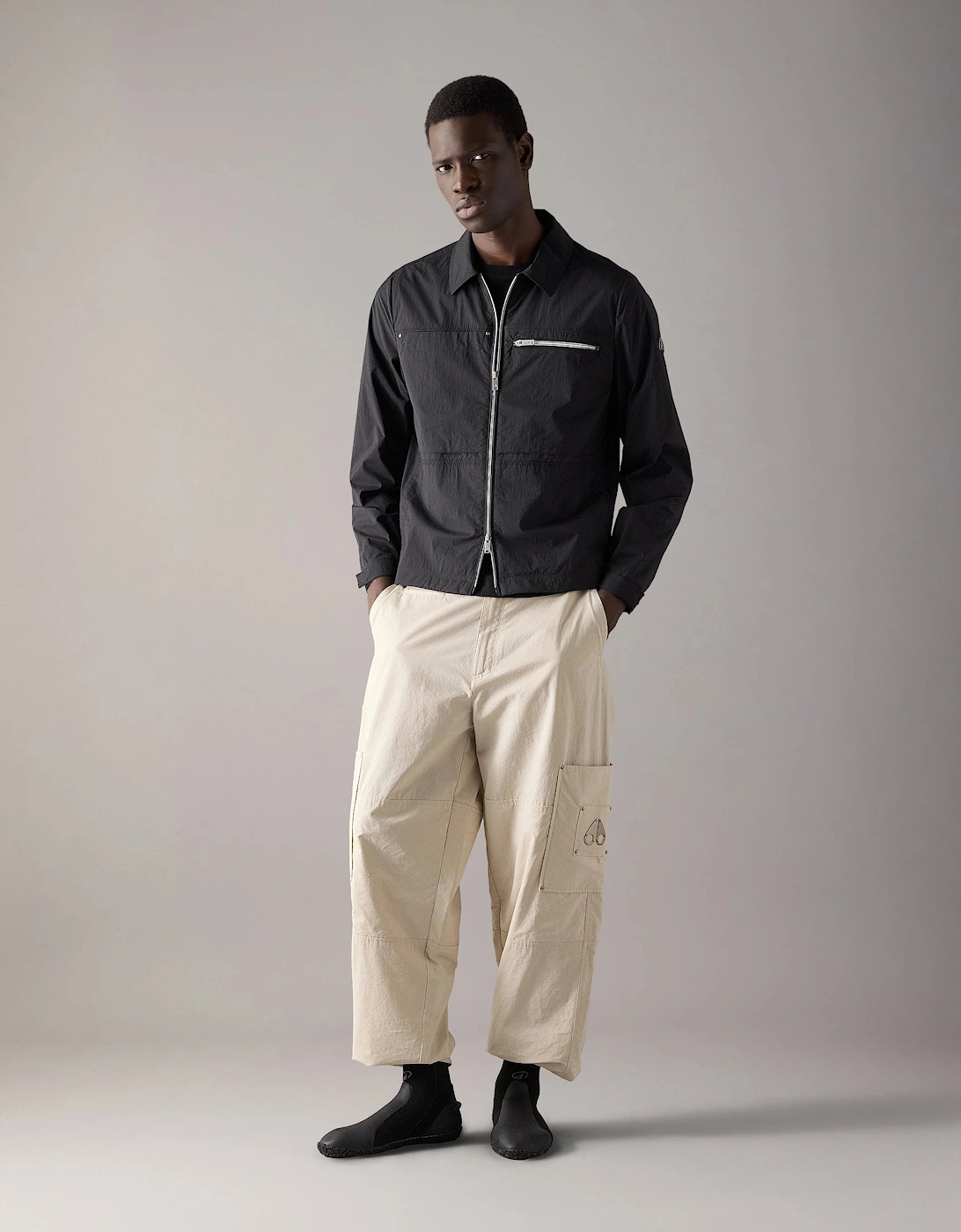Moose Knuckles Topflight Mens Overshirt - Black 292