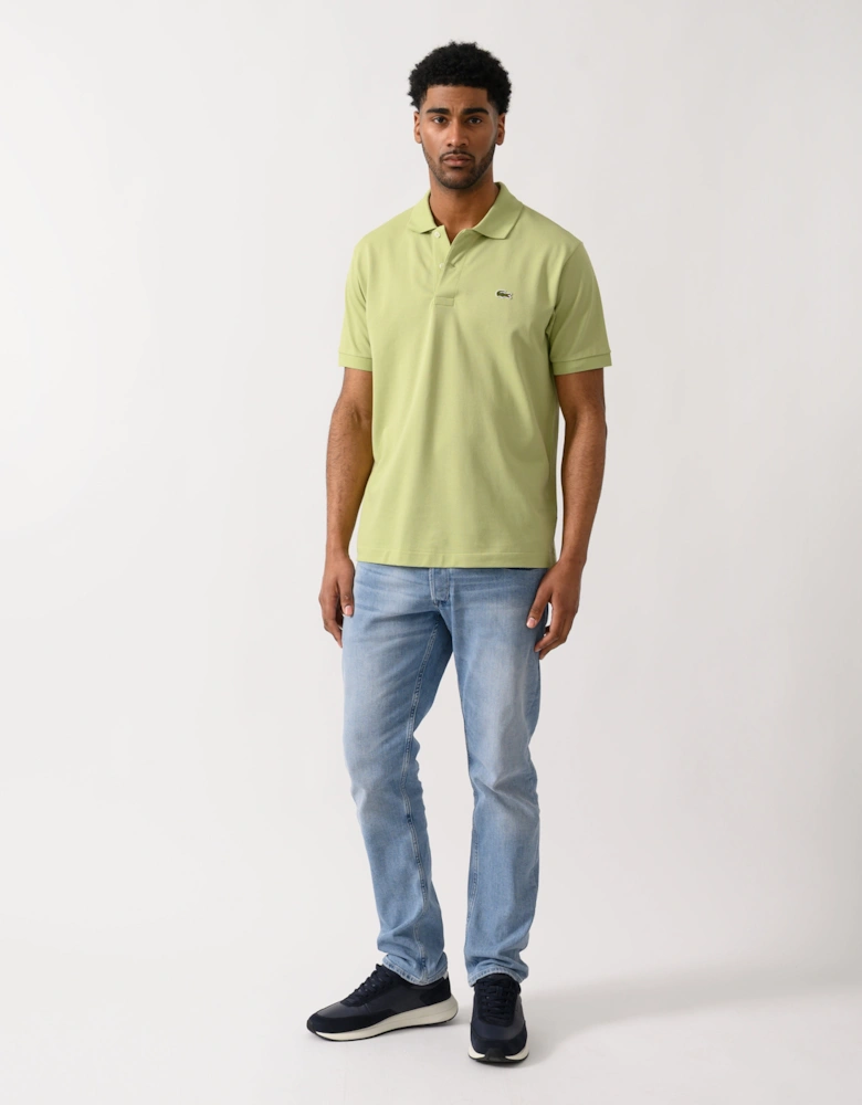 Lacoste Classic Fit L.12.12 Mens Short Sleeve Polo Shirt - Birch UYB