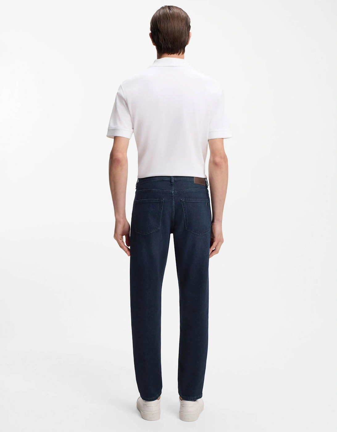 BOSS Orange ONYX BO Mens Tapered-Fit Jeans in Dark-Blue Comfort-Stretch Denim - Dark Blue 406