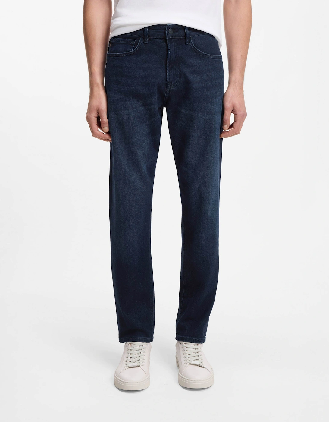 BOSS Orange ONYX BO Mens Tapered-Fit Jeans in Dark-Blue Comfort-Stretch Denim - Dark Blue 406, 5 of 4