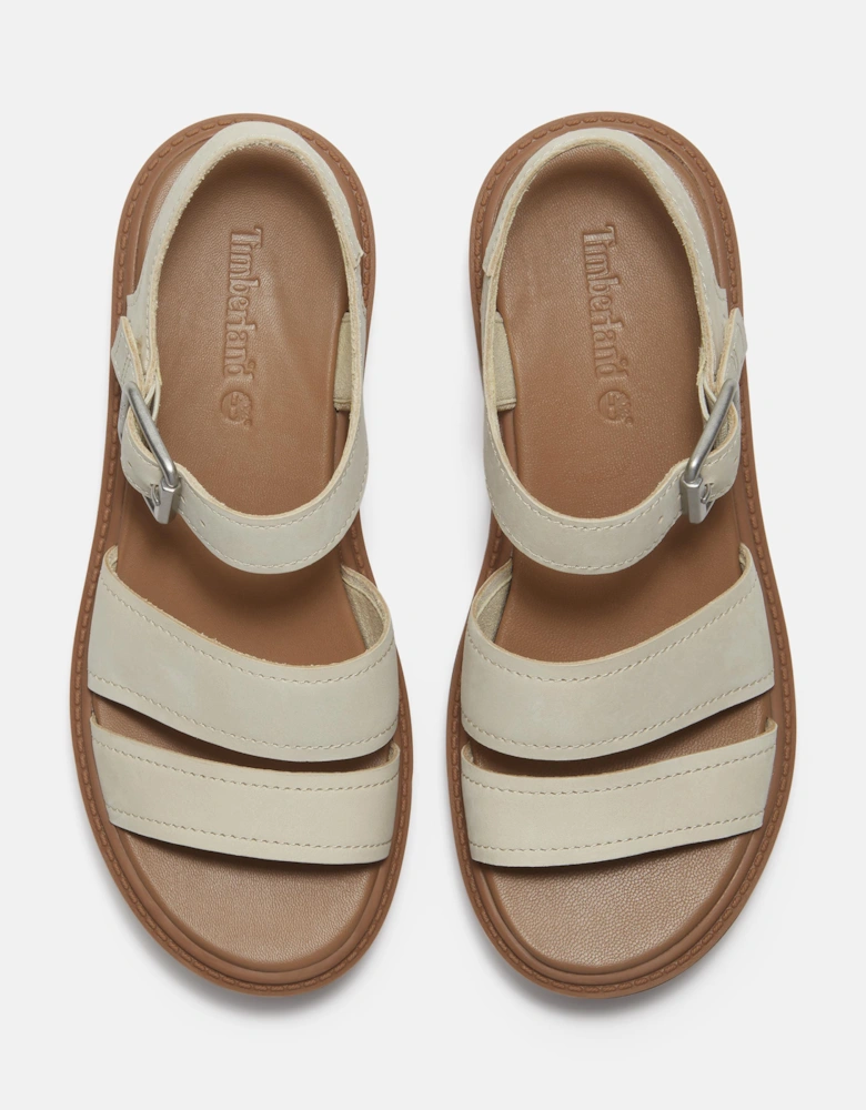 Timberland Stone Street Backstrap Nubuck Womens Sandals - Light Beige