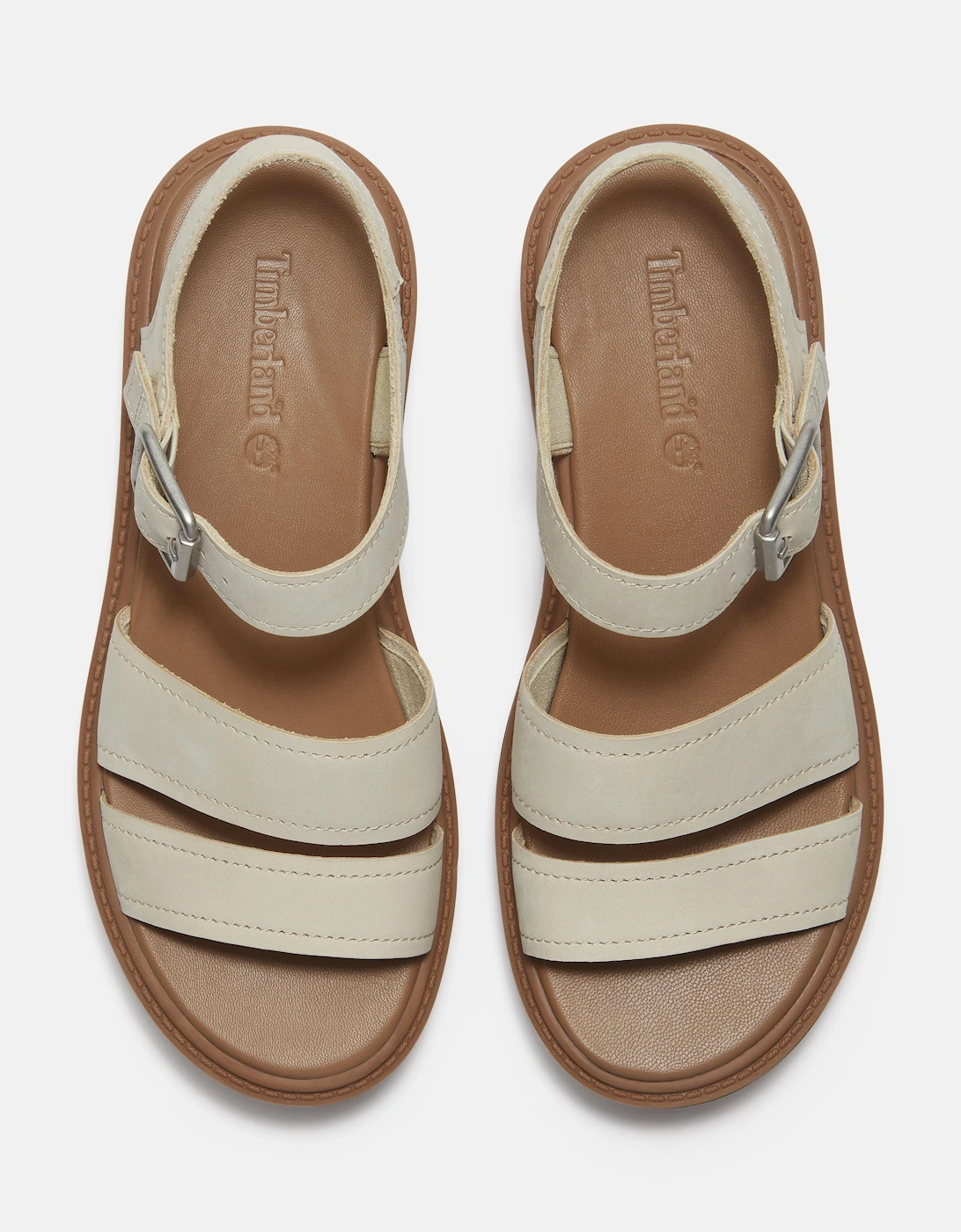 Timberland Stone Street Backstrap Nubuck Womens Sandals - Light Beige
