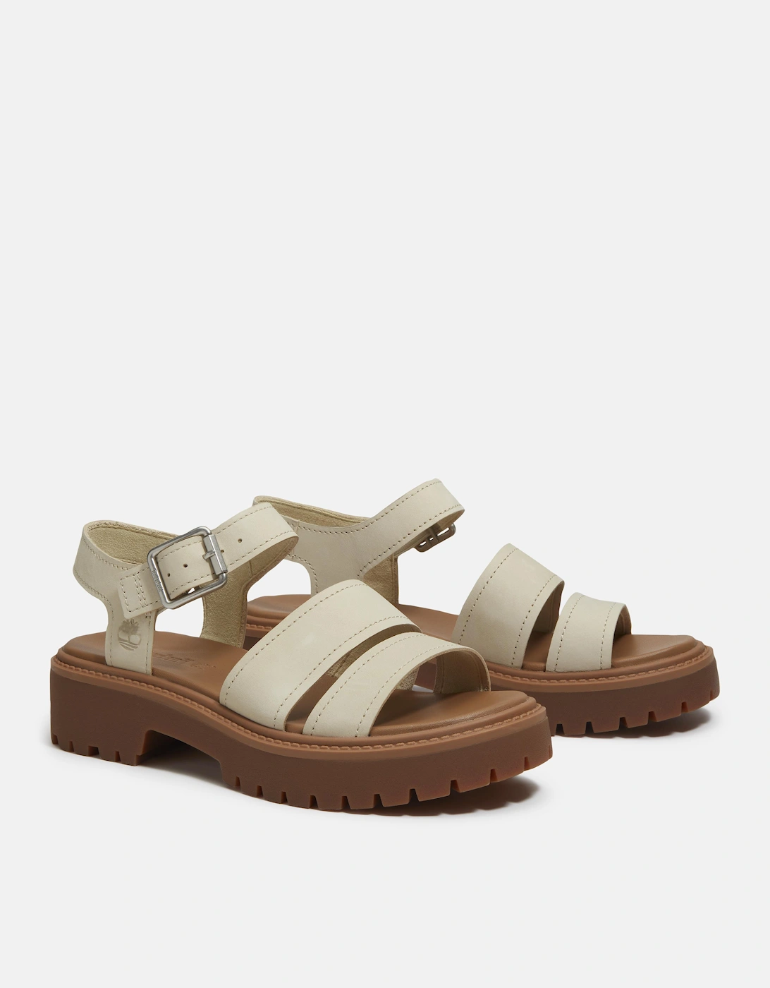 Timberland Stone Street Backstrap Nubuck Womens Sandals - Light Beige